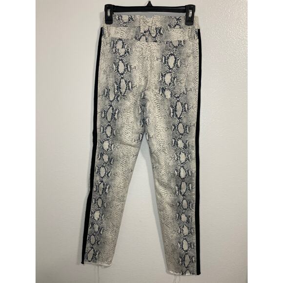 GIANNI BINI Fiona Jean Neon Pop Snakeskin Print Jeans Size S - Picture 7 of 12